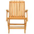 vidaXL Skladacie stoličky 2 ks 61x67x90 cm Masívne teakové drevo