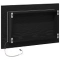 vidaXL Kúpeľňové zrkadlo s LED svetlami, čierny dub 60x8,5x37 cm