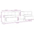 vidaXL TV stolík betónový sivý 150x33,5x45 cm spracované drevo