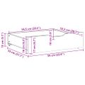 vidaXL Zásuvky pod posteľ 2 ks biele 65x55x17 cm masívna borovica
