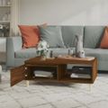 vidaXL Konferenčný stolík hnedý dub 90x60x35 cm kompozitné drevo