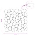 vidaXL Kamenné dlaždice Sivohnedá 30 x 30 cm Riečny štrk