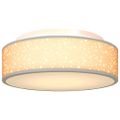 vidaXL Stropná lampa so bodmi Sivá 38 x 38 x 13,5 cm látka