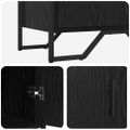 vidaXL Servírovacia skriňa Čierny dub 78 x 35 x 74.5 cm