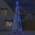 vidaXL LED vianočný stromček 1534 LED modré 500 cm