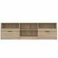 vidaXL TV skrinka dub sonoma 150x33,5x45 cm spracované drevo
