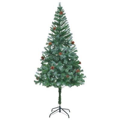 vidaXL Umelý vianočný stromček so šiškami 180 cm