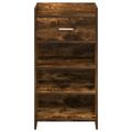 vidaXL Skriňa na topánky Dymový dub 48 x 36 x 92 cm Kompozitné drevo