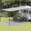 vidaXL Stanový koberec antracitovo-biely 400x400 cm HDPE