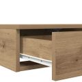 vidaXL Zásuvky pod posteľ Remeselný dub 200 x 36,5 x 16,5 cm
