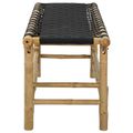 vidaXL Záhradná lavička 110 x 38 x 40 cm Bambus Prírodná Obdĺžnikový