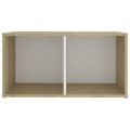 vidaXL TV skrinky 4 ks, biela+sonoma 72x35x36,5 cm, kompozitné drevo