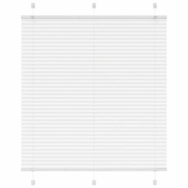 vidaXL plisovaná roleta biela 115x100 cm šírka látky 114,4 cm