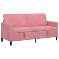 vidaXL Sofa s úložným priestorom Ružová 172 x 78 x 87 cm Polyester