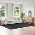 vidaXL Protišmykový Shaggy Koberec Tmavosivá 240 x 340 cm PP