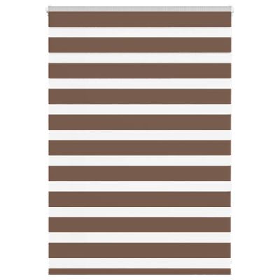vidaXL Zebra roleta hnedá 105x100 cm šírka látky 100,9 cm polyester