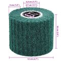 vidaXL Brúsne valce 3 ks Zelená 12 x 12 x 10 cm Syntetické vlákno