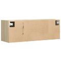 vidaXL TV nástenná skrinka s LED svetlami dub sonoma 100x31x35 cm
