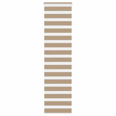 vidaXL Zebrová roleta pieskovo hnedá 65x230 cm šírka látky 60,9 cm polyester