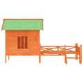 vidaXL Koterec pre psa hnedý 159x120x88,5cm borovicový masív