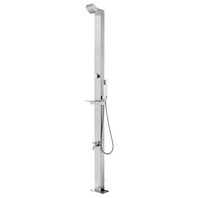 vidaXL Záhradná sprcha 220 cm nehrdzavejúca oceľ