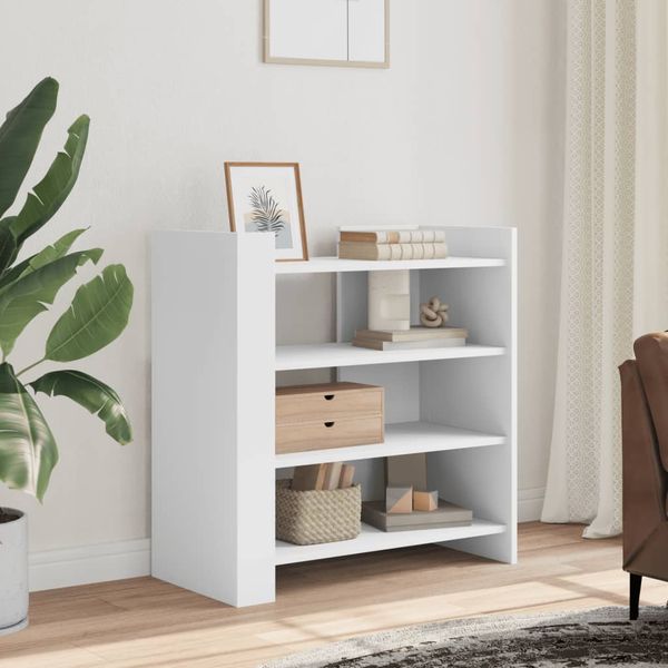 vidaXL Komoda biela 45x35x75 cm kompozitné drevo