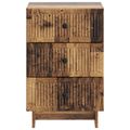 vidaXL Nočný stolík Staré drevo 43 x 41 x 66,5 cm Kompozitné drevo