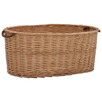 vidaXL Košík s rúčkami na palivové drevo 78x54x34 cm prírodná vŕba