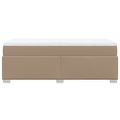 vidaXL Boxspring posteľ s matracom kapučínová 80x200 cm umelá koža
