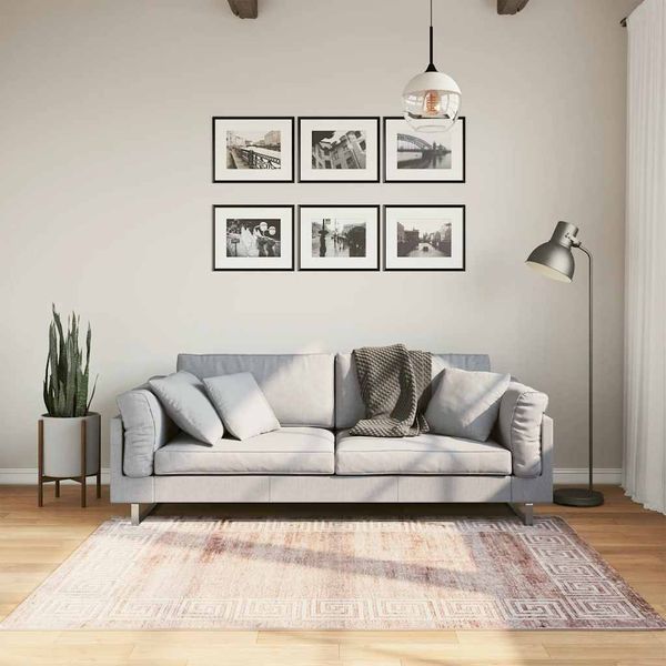 vidaXL Koberec umývateľný béžový 120x170 cm protišmykový