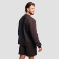 Mikina Aura Jumper Tee Brown - GymBeam, veľkosť XXL, 95 % cotton, 5 % elastane