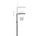 vidaXL Basketbalový stojan biely 216-250 cm polyetén