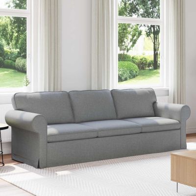 vidaXL Pohovka Svetlosivá 245 x 82 x 80 cm látka