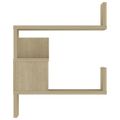vidaXL Nástenná rohová polica, dub sonoma 40x40x50cm, kompozitné drevo