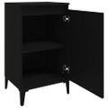 vidaXL Nočné stolíky 2 ks čierne 40x35x70 cm spracované drevo