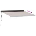 vidaXL Automaticky zaťahovacia markíza hnedá 350x250 cm