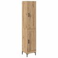 vidaXL Highboard Remeselný dub 34,5 x 34 x 180 cm Kompozitné drevo