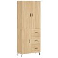 vidaXL Vysoká skrinka dub sonoma 69,5x34x180 cm spracované drevo
