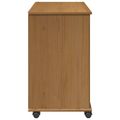 vidaXL Koliesková skriňa 63,5 x 39 x 65,5 cm Masívne borovicové drevo