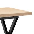 vidaXL Konferenčný stolík v tvare X 100x50x45,5 cm borovica a oceľ