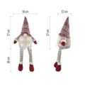 LED vianočný škriatok sediaci, 27 cm, 3x AA, vnútorný, teplá biela