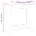 vidaXL Barový stôl sivý sonoma 102x50x103,5 cm kompozitné drevo