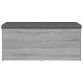 vidaXL Úložná lavička sivá sonoma 102x42x45 cm kompozitné drevo