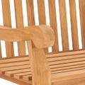 vidaXL Záhradná lavička s vankúšom 120 cm teakový masív
