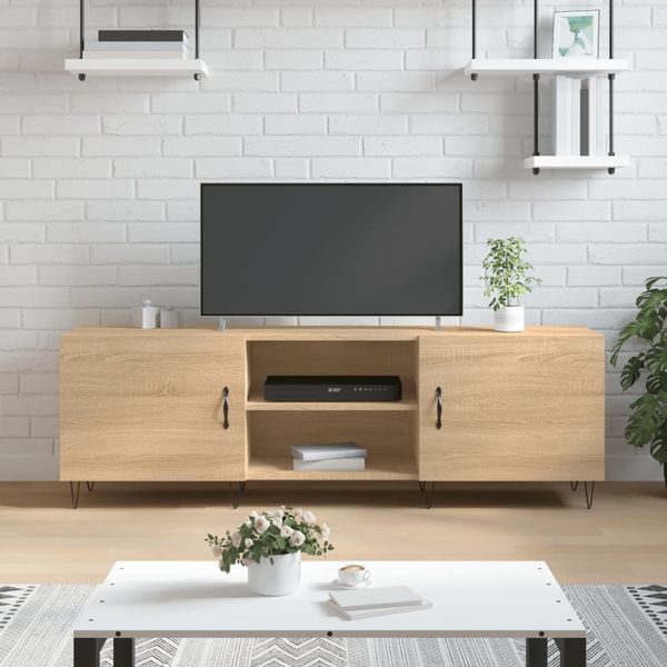 vidaXL TV skrinka, dub sonoma 150x30x50 cm, kompozitné drevo