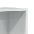 vidaXL Knižnica vysoký lesk biela 40x24x109 cm kompozitné drevo