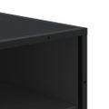 vidaXL Regál na topánky čierna 48x38x97,5 cm spracované drevo