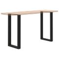 vidaXL Nohy barového stola v tvare U, 2 ks, čierne, 40 x (90-91) cm, oceľové