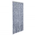vidaXL Záves proti hmyzu, modrý, biely a strieborný 100x220cm, ženilka