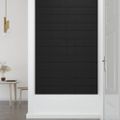vidaXL Nástenné panely 12 ks čierne 60x15 cm zamat 1,08 m²